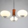 Savina chandelier 3he27 40w brown 52x52x60cm