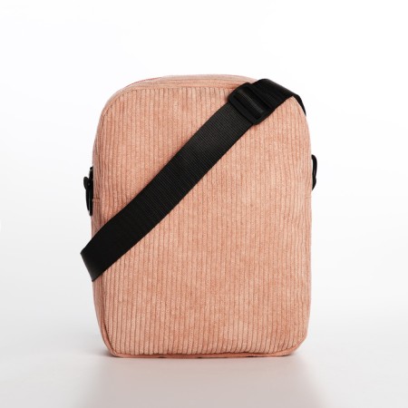 Youth bag with a zipper, pink color-4
