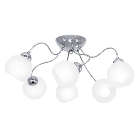 Ceiling chandelier Citilux "Luciana" CL147161, 62x62x29 cm, 6x60W, E14, color gray