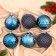Set of balls plastic D-8 cm, 6 pcs "Borra Assorted" Blue