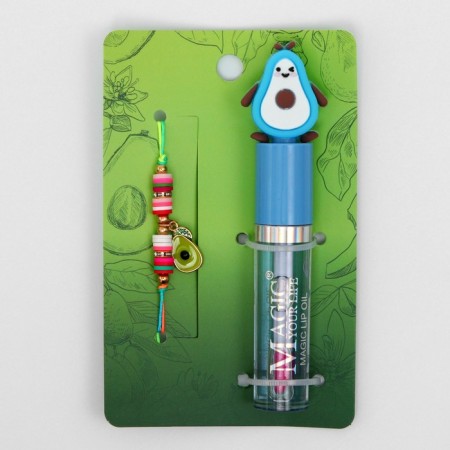 Set 2 objects: bracelet, lip gloss "avocado" with a leaflet, color-1