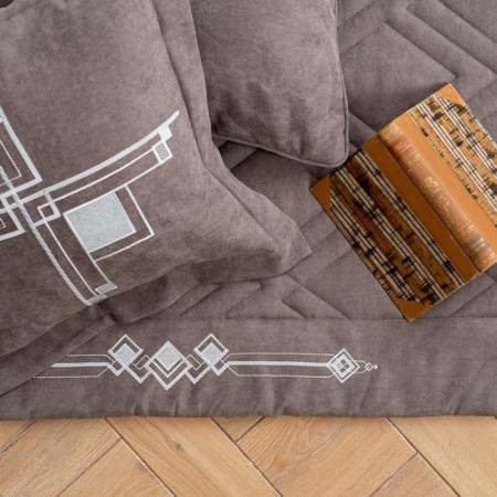 Cover with pillowcases "Bridget", size 230x250 cm, color gray color-2