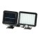 Sunny battery LED 10 watts, remote panel, 15 × 11 × 4 cm, 6500k