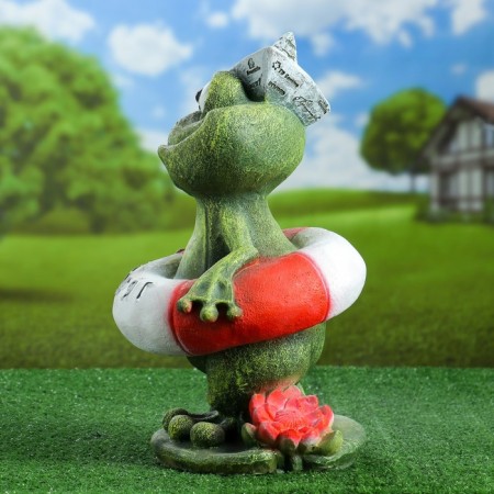 Garden figure "Frog Quarry" 42x22x24cm-1
