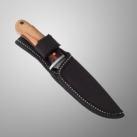 Hunting knife "ATLI" 16 cm, blade 80mm/2.8 mm, tree-1