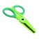 Scissors 13.5cm rubberized handles, rounded ends of the blades, crocodile green calligrata 1058294
