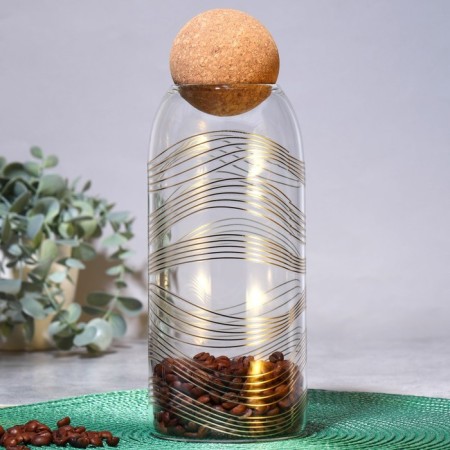 Bank for storage "Geometry", 1000 ml-1