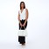 Women's bag with lightning, white color