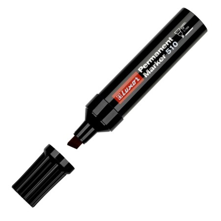 Permanent marker 5-7 mm, Luxor "510", beveled, black-2