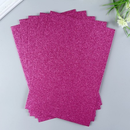 Foamiran glitter Magic 4 Hobby 2 mm cent. bright pink, 20x30 cm-1