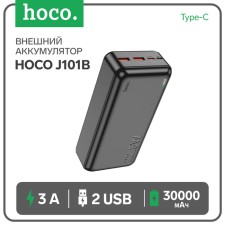 External battery Hoco J101b, 30,000 mAh, USB/Type-C, 3 A, black