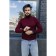 Jumper male ise, size 56, burgundy color