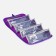 Road cosmetic bag, 4 parts on zippers, lilac color