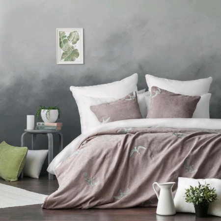 The Liberty set: a cover of 160 x 220 cm, pillowcases 40 x 40 cm - 2 pcs, light - gray