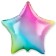 Foil ball 18 "Tender Rainbow", gradient, star