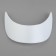 KEPK visor 5 × 17.5 × 5.5 cm, white color