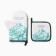 Kitchen "succulent" mittens-output 20x27cm, take 17x17cm 100% p/e