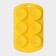 Baking uniform "citrus", silicone, 19 × 11 × 1.5 cm, 6 cells (d = 4 cm), yellow color