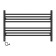 Two -heated towel rail Laris Laris Olivia ChKCh8, 800x500 mm, 8 crossbars, left, black