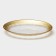 Glass dessert "Burleske", d = 21 cm, gold color