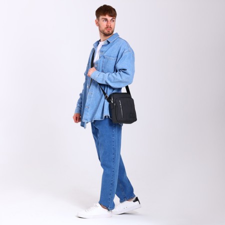 Male bag, terra dever, black color-5