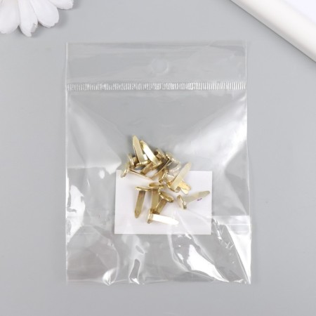 Brads for creativity metal "gold" set 15 pcs 1.5 cm 15.5x8.8x2 cm-4