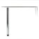 Bar countertop with a support, 1000x580x850 mm, douglas dark