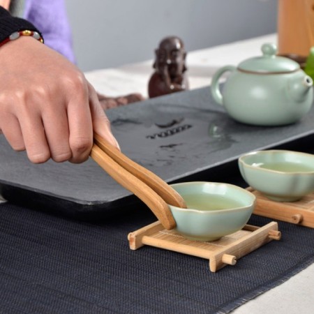 Bamboo forceps for tea ceremony, 17 cm-1