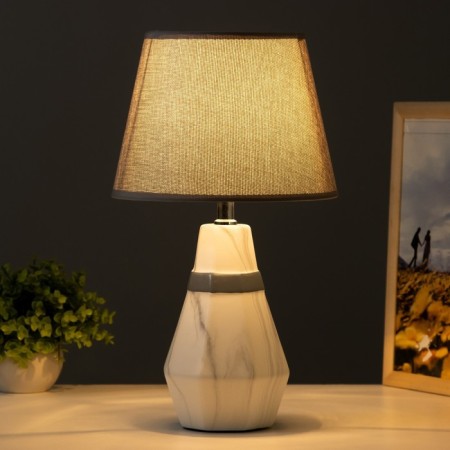 Iceedora table lamp E14 40W white-gray 23x23x40 cm Risalux-1