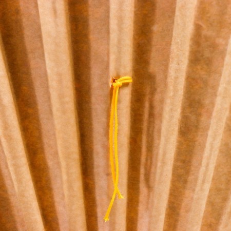 Fan bamboo, textile h = 50 cm "sakura" yellow-5