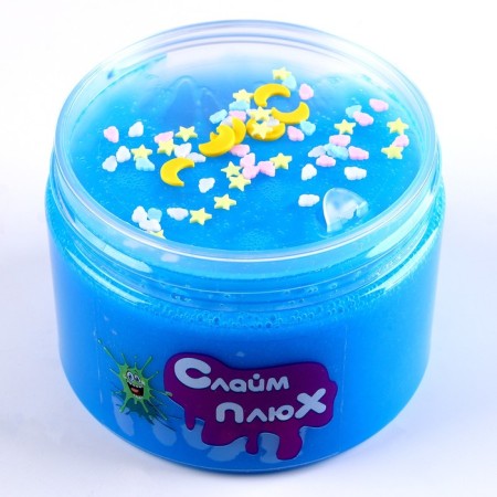 Slime "mother -of -pearl", with charming, blue, 350 g-1