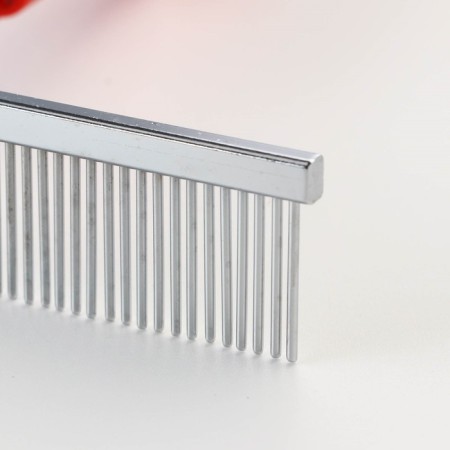 Comb "paws" curved, 10.5 x 15 cm, red-1