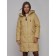 Coat insulated winter female, size 44, mustard color