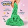 Kinetic sand "Magic Sand" 2400 g, bucket, green