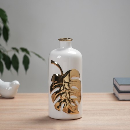 VAZA Ceramics Table "Alvaro" D-3CM, 21x9 cm, white