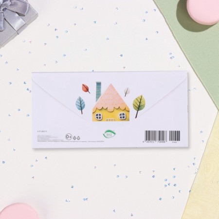 Envenue for money "With a housewarming!" refrigerator, 17 x 8 cm-2