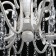 Aurora chandelier, 8x60W E14, white color, gold