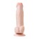 Strap-on super-giant on the fastening of Lovetoy, realistic, 33 cm, bodily color