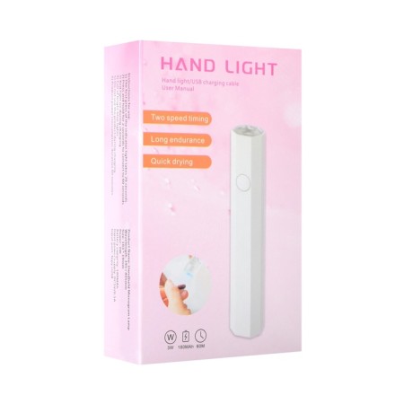 Luf-08, UV/LED gel polish lamp, 1 diode, 3 watts, battery, white-7