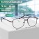 Ready glasses GA0663 (color: C1 metallic; diopter: + 1; tint: no)