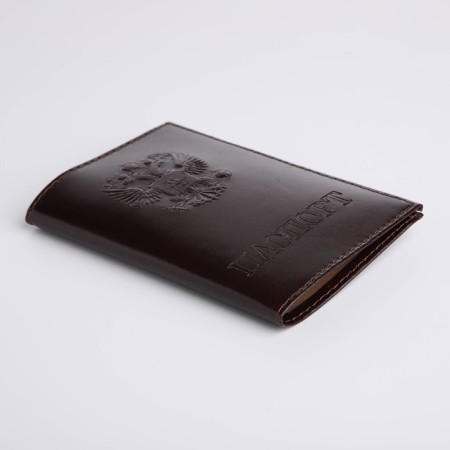 Passport cover, brown color-2