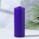 Candle - cylinder, 5x15 cm, purple varnished