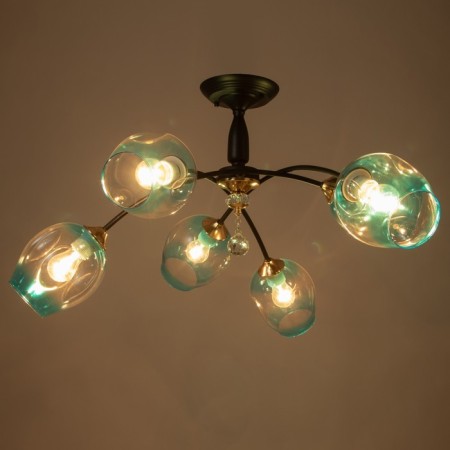 Svetogor chandelier "summer" 6x60W E27 black-2
