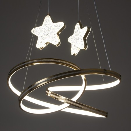 Lust "Stars" LED 100W 3000-6000k gold 45x49x15-115 cm Bayerlux-4