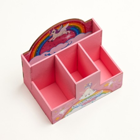 Organizer for the office "Everything will be awesome!" 4 departments 15x10x14-3