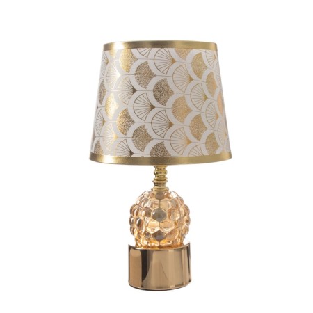 Table lamp "Koan" 1x40W E27+LED 5W backlight gold 18x18x30cm-5