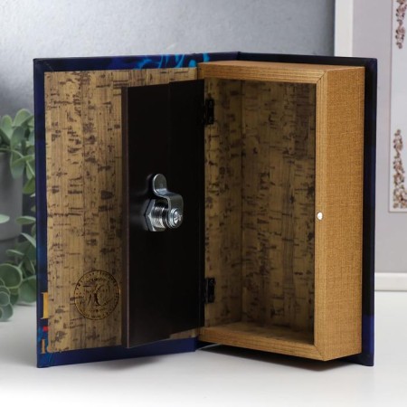 Safe-book wood, leatherette "Myths and legends" 21x13x5 cm-3