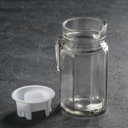 Glass jug "ice", 500 ml, color mix-1