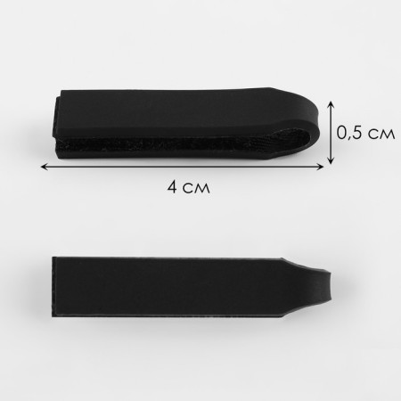 Poller for lightning, Velcro, 4 × 0.5 cm, 10 pcs, black color-2