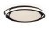 Ceiling lamp 98W, LED, 6x45 cm, black